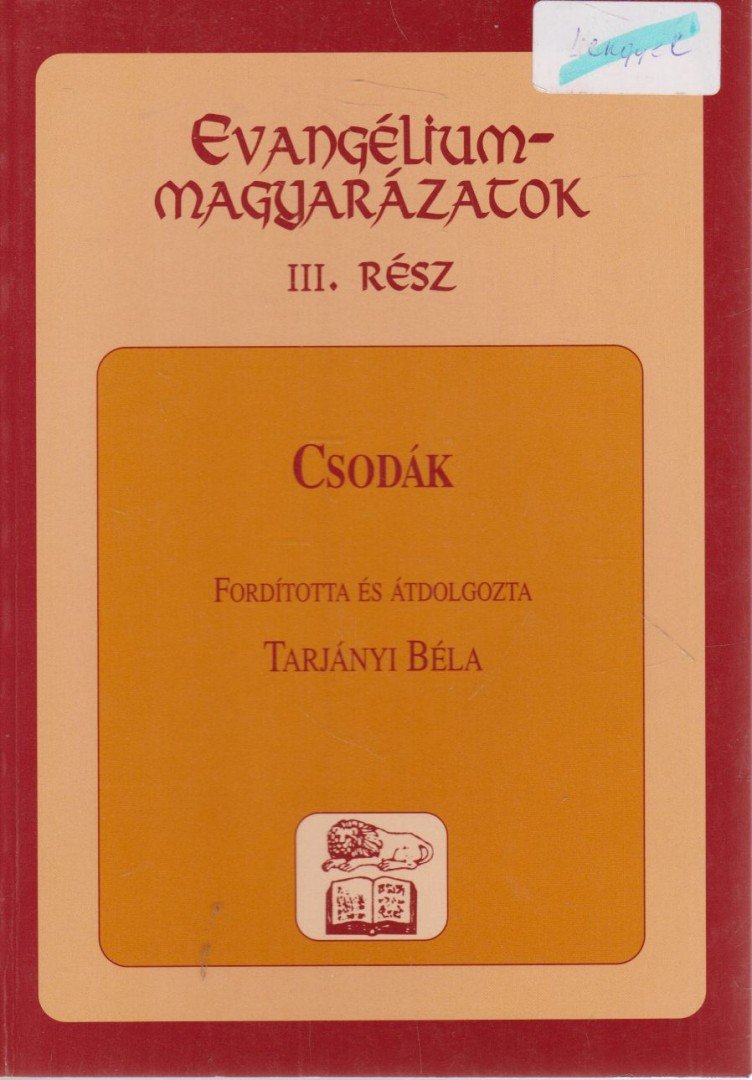 TARJÁNYI BÉLA - Csodák [antikvár]
