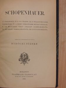 Schopenhauer - Schopenhauer [antikvár]