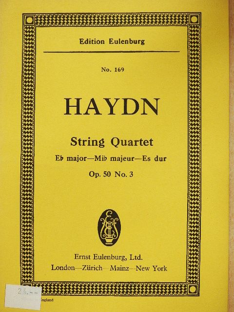 Joseph Haydn - String Quartet No. 46 [antikvár]
