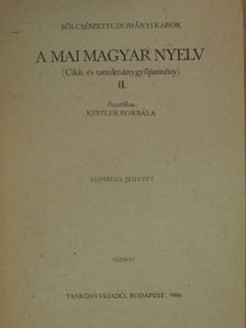 A. K. Zsolkovszkij - A mai magyar nyelv II. [antikvár]