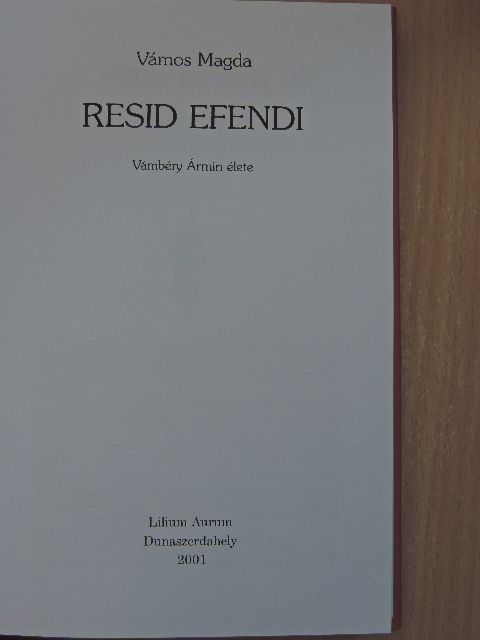 Vámos Magda - Resid Efendi [antikvár]