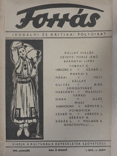 Hankiss János - Forrás 1943. január [antikvár]