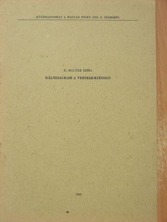 R. Molnár Emma - Hálódiagram a verselemzéshez [antikvár]