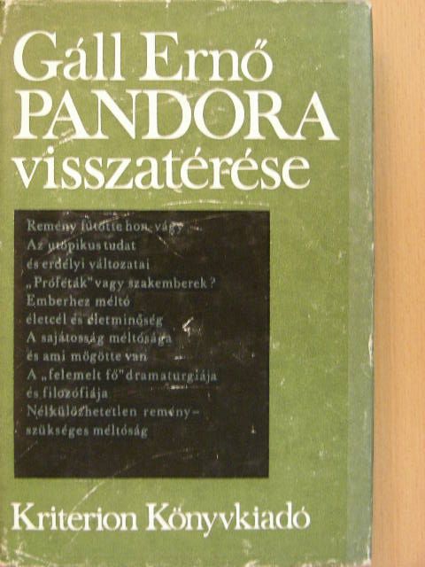 Gáll Ernő - Pandora visszatérése [antikvár]