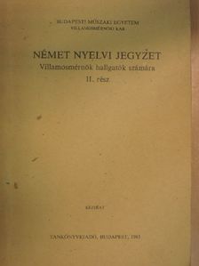 Kelemen Katalin - Német nyelvi jegyzet II. [antikvár]
