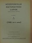 Major János - Középiskolai matematikai lapok 1968/1. [antikvár]