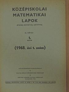 Major János - Középiskolai matematikai lapok 1968/1. [antikvár]