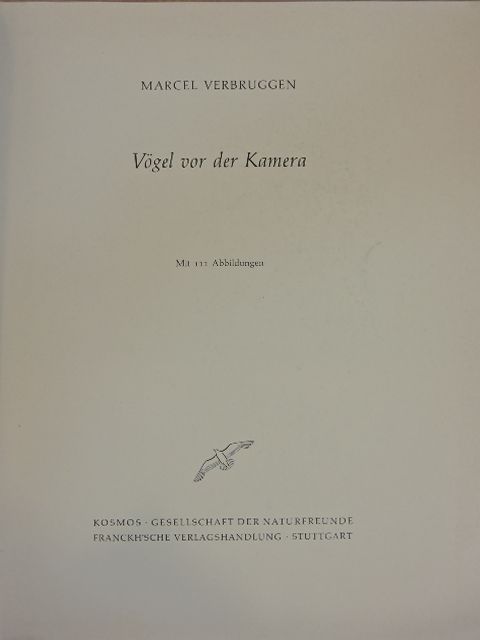 Marcel Verbruggen - Vögel vor der Kamera [antikvár]