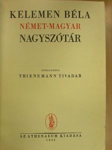 Kelemen Béla - Német-magyar nagyszótár [antikvár]