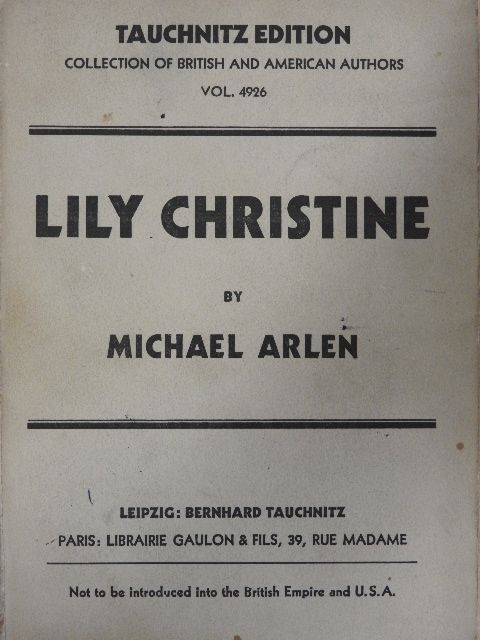 Michael Arlen - Lily Christine [antikvár]