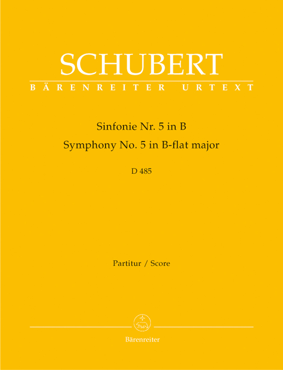 SCHUBERT - SINFONIE NR. 5 IN B D 458 - PARTITUR