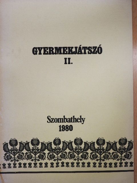 Beszprémy Alojzia - Gyermekjátszó II. [antikvár]