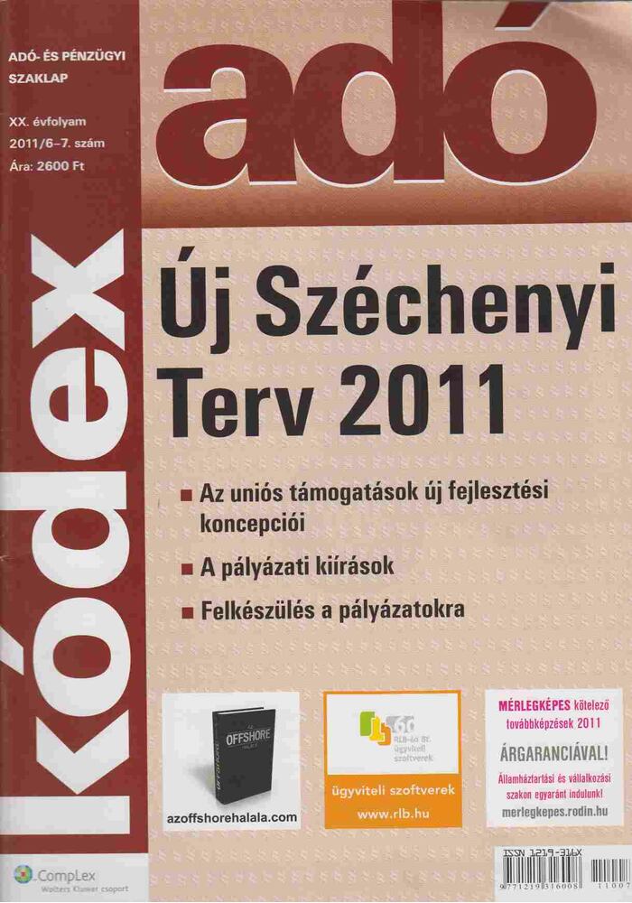 Kátai András - Adó-kódex 2011/6-7. szám [antikvár]