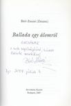 Bíró Zsuzsi - Ballada egy álomról (dedikált) [antikvár]