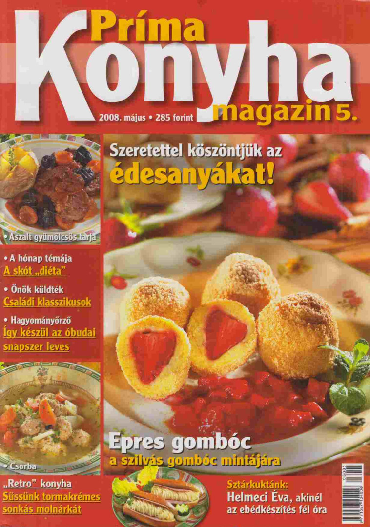 Hargitai György - Príma Konyha magazin 2008. május [antikvár]