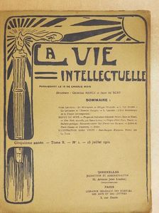 J. van Dooren - La Vie Intellectuelle 15 juillet 1912. [antikvár]