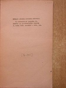 Új szerzemények jegyzéke VI. [antikvár]