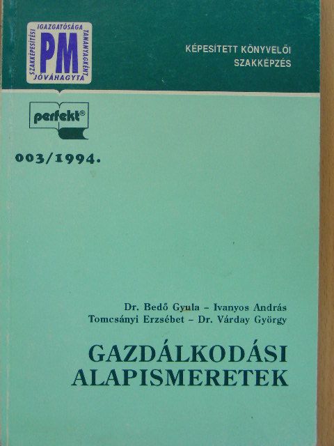 Dr. Bedő Gyula - Gazdálkodási alapismeretek [antikvár]