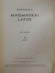 Turán Pál - Középiskolai matematikai lapok 1958. évi 4. szám [antikvár]