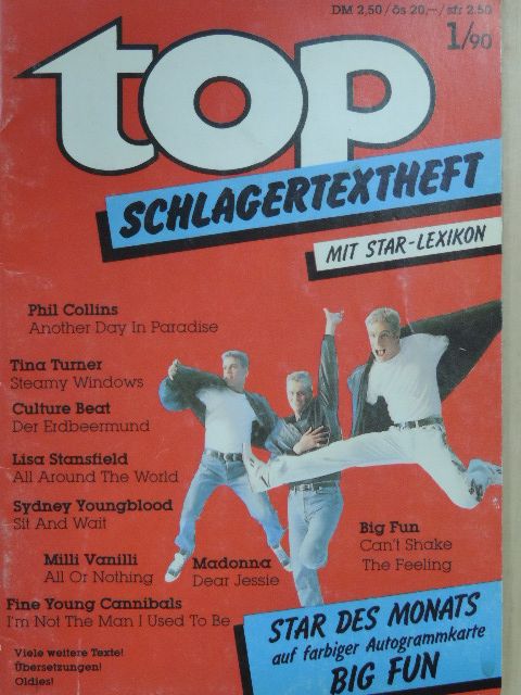 Madonna - Top Schlagertextheft 1/90 [antikvár]