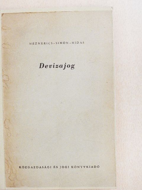 Dr. Hidas János - Devizajog [antikvár]