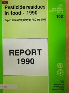 Pesticide residues in food - 1990 [antikvár]