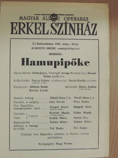 Rossini: Hamupipőke [antikvár]