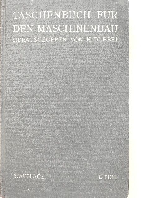 Taschenbuch für den Maschinenbau I. (töredék) [antikvár]
