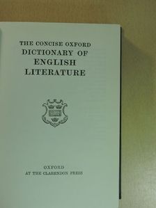 The Concise Oxford Dictionary of English Literature [antikvár]