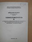 Kőhalmi Kálmán - Termelésirányítás II. [antikvár]