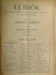 Babay József - Uj idők 1933. (nem teljes évfolyam) [antikvár]