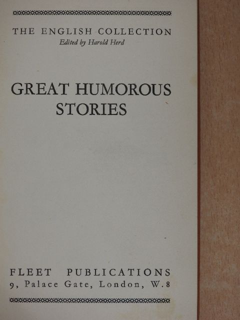 Laurence Sterne - Great Humorous Stories [antikvár]