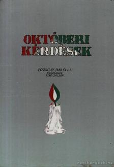 Pozsgay Imre - Októberi kérdések [antikvár]