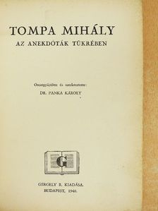 Tompa Mihály az anekdóták tükrében [antikvár]