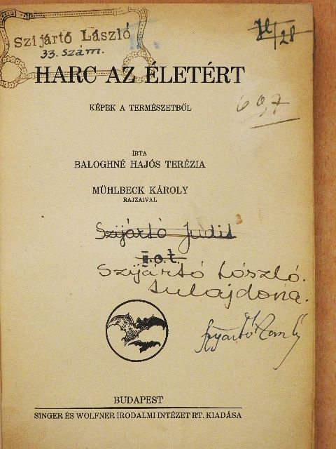 Baloghné Hajós Terézia - Harc az életért [antikvár]
