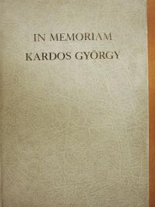 Agárdi Péter - In memoriam Kardos György [antikvár]