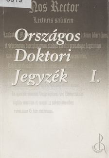 Országos Doktori Jegyzék I. [antikvár]