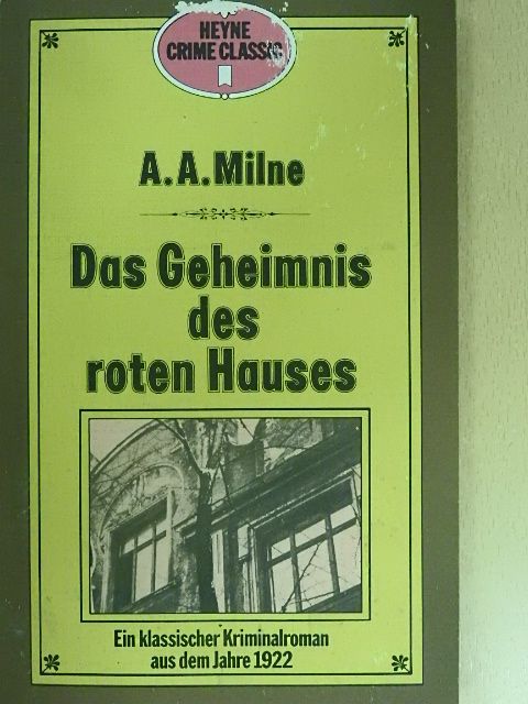 A. A. Milne - Das Geheimnis des roten Hauses [antikvár]