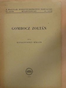 Kovalovszky Miklós - Gombocz Zoltán [antikvár]