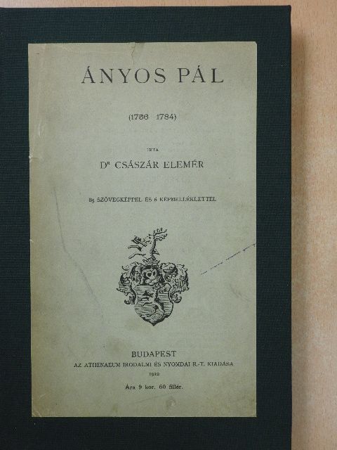 Dr. Császár Elemér - Ányos Pál [antikvár]