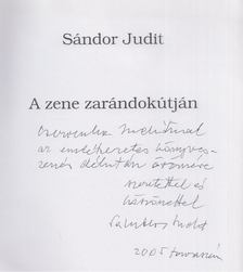 Sándor Judit - A zene zarándokútján (dedikált) [antikvár]