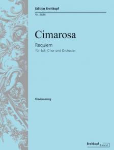 CIMAROSA - REQUIEM FÜR SOLI, CHOR UND ORCHESTER KLAVIERAUSZUG URTEXT (EMANS/PETRENZ)