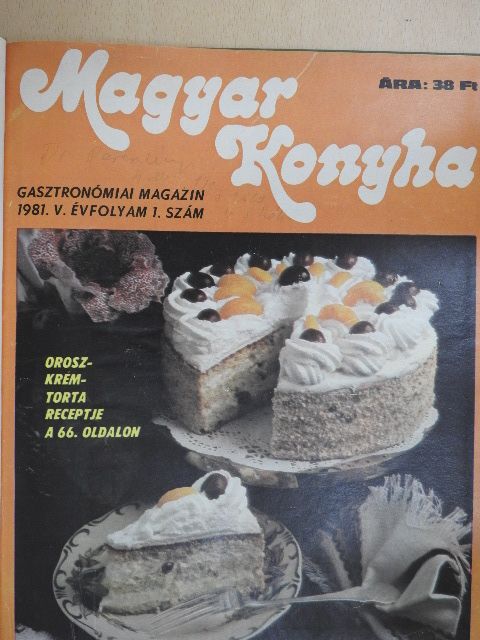 Dr. Zajkás Gábor - Magyar Konyha 1980-1981. (vegyes számok) (4 db) [antikvár]