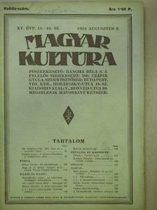 Csóka Lajos - Magyar Kultúra 1928. augusztus 5. [antikvár]