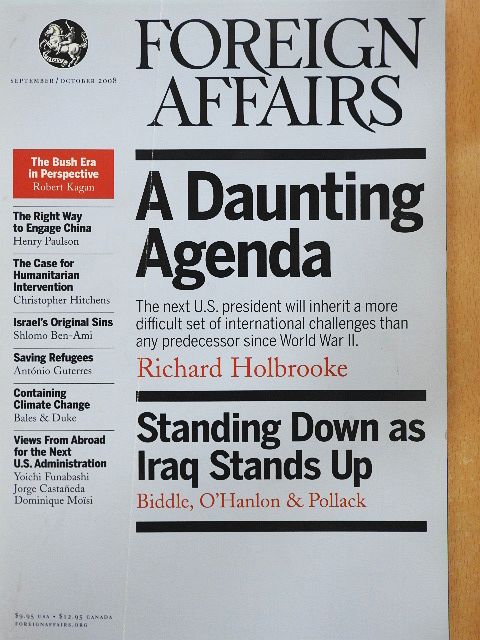 Henry M. Paulson, Jr. - Foreign Affairs September/October 2008 [antikvár]