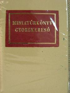 Janka Gyula - Miniatűrkönyv gyorskereső (minikönyv) (számozott) [antikvár]