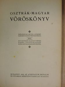 Osztrák-magyar vöröskönyv [antikvár]