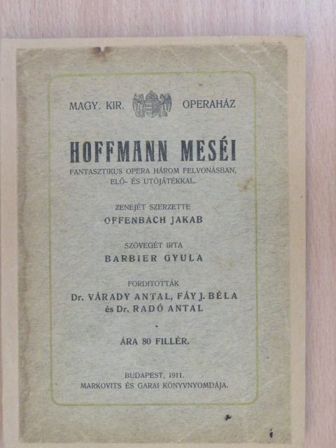 Barbier Gyula - Hoffmann meséi [antikvár]