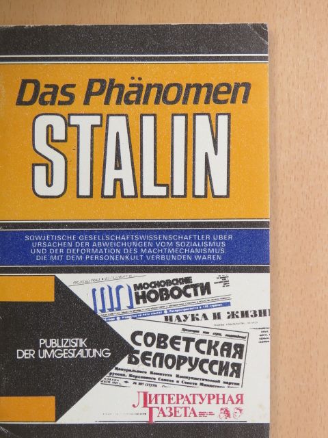 Anatoli Butenko - Das Phänomen Stalin [antikvár]
