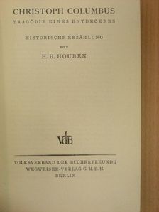 H. H. Houben - Christoph Columbus [antikvár]